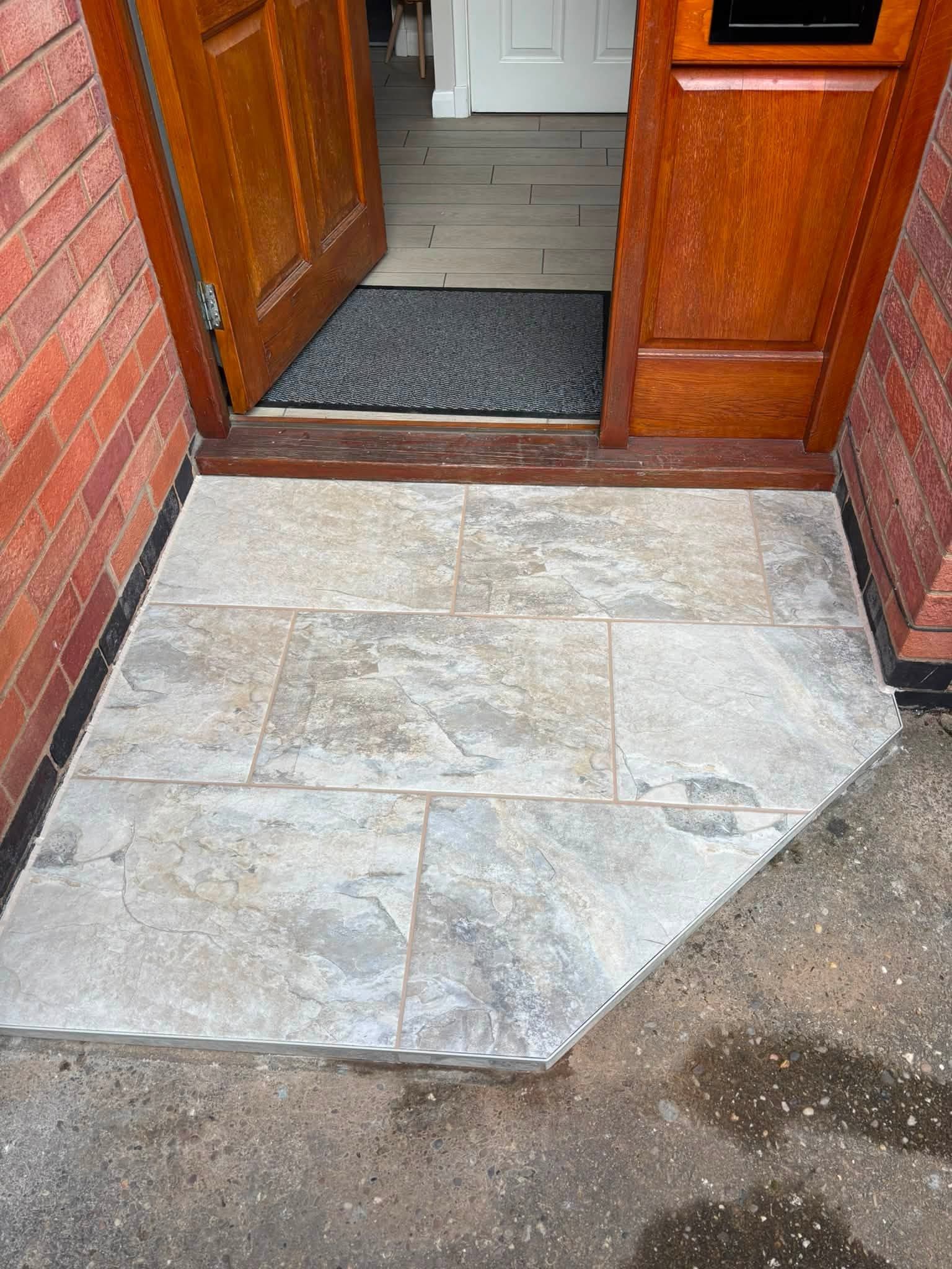 After: porcelain step